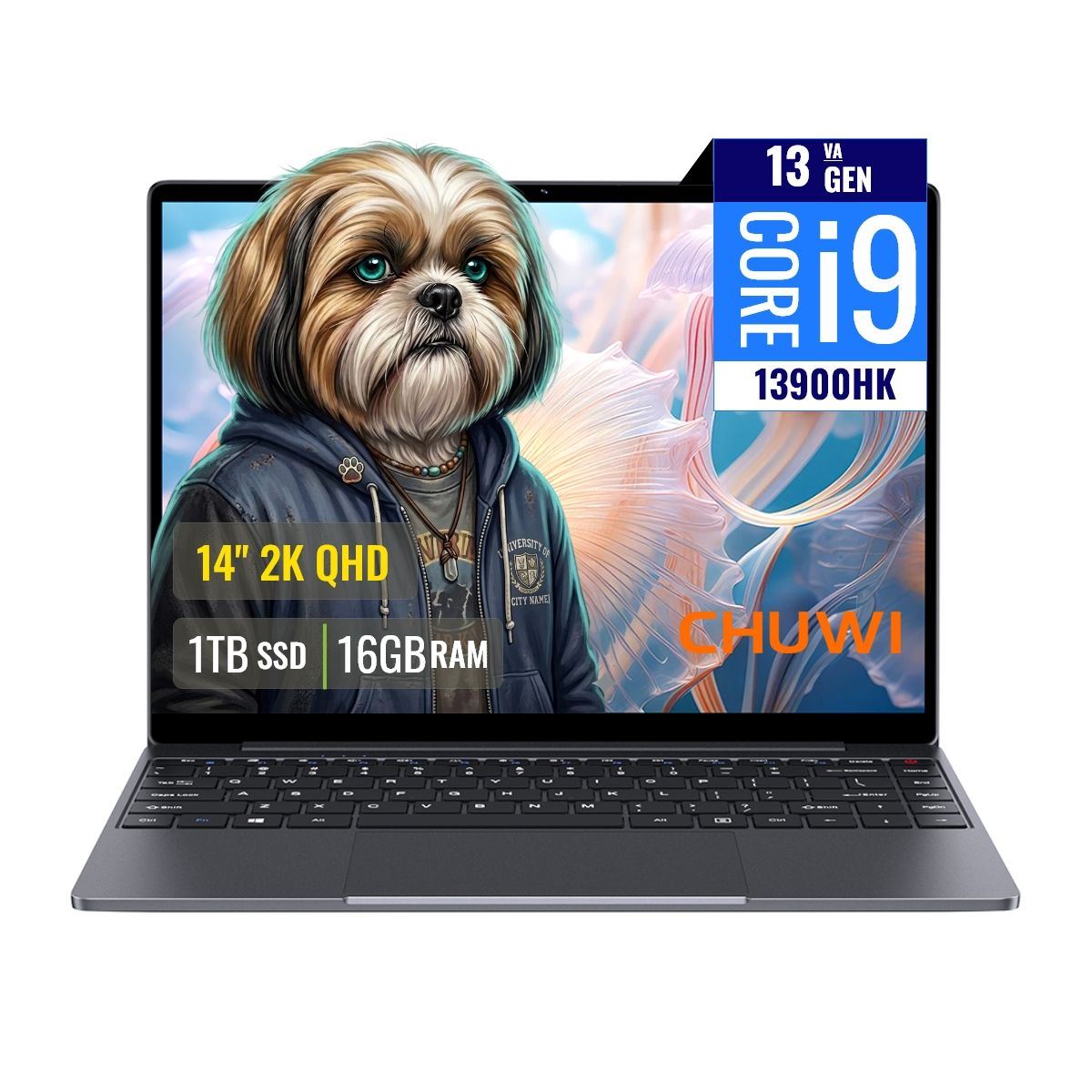 Laptop CHUWI CoreBook X CWI570 Intel Core i9 13900HK 16GB RAM 1TB SSD M.2 14 2K QHD Windows 11